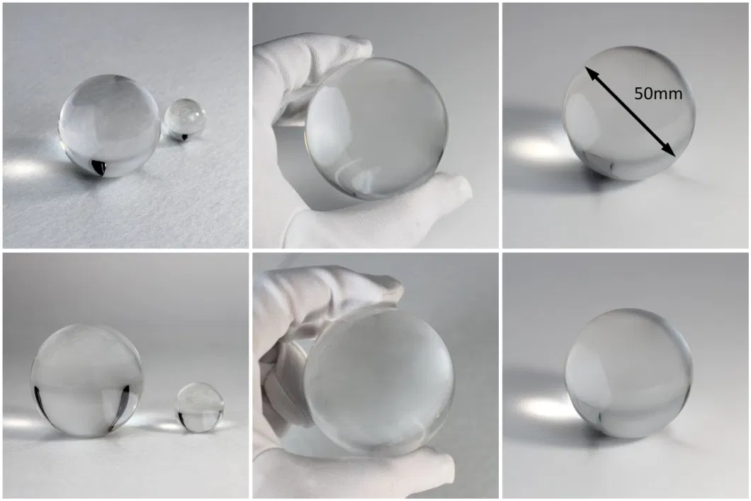China Factory Optical Ball Lens and Half Ball Lens Crystal Lens Ball