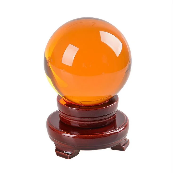 Asian Colorful Clear Magic Crystal Ball Glass Sphere