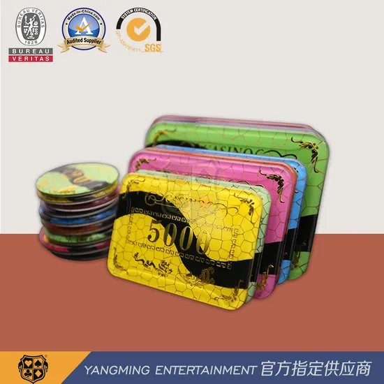 Crystal Acrylic / Poker Chips Mesh Bronzing Silk Screen Casino Chips Ym