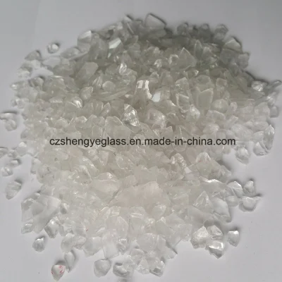Clear White Crystal Fire Pit Galss Chip for Decoration