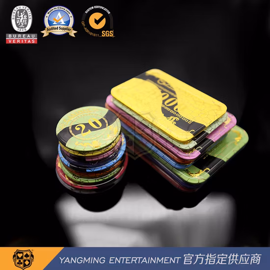 Baccarat Casino Table Poker Chips Acrylic Crystal High