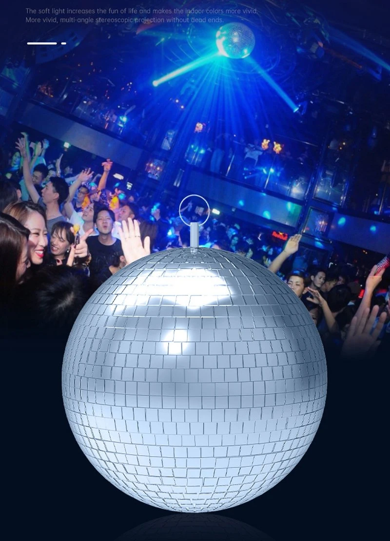 40cm Party Magic Mirror Ball Reflector Lens Ball Stage Light Glass Ball Wedding Crystal Round Ball
