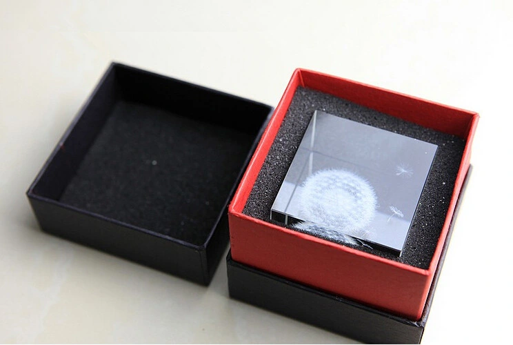 Christmas Gift 3D Laser Engraving Crystal Cube