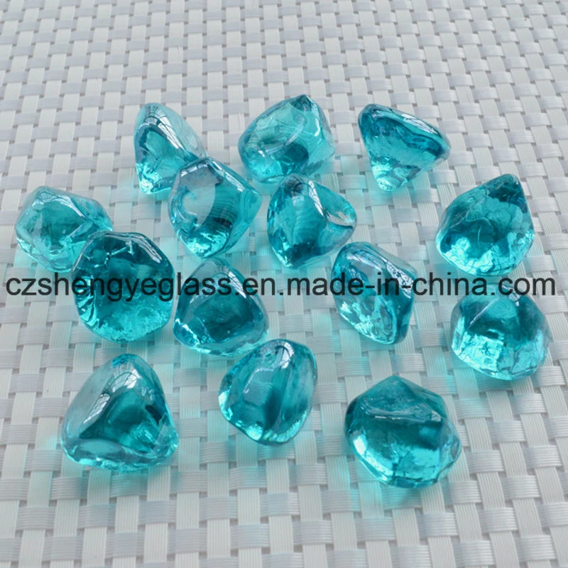 High Quality Colorful Crystal Glass Cube for Decoration