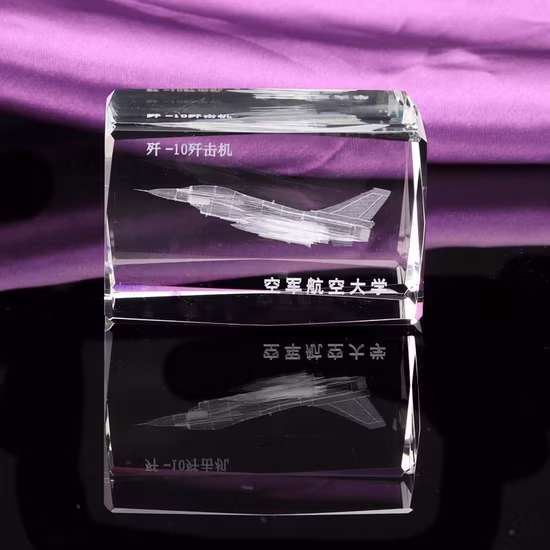 Custom Crystal Cube 3D Laser Engraving Logo (KS11028)