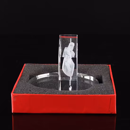 Crystal Cube Photo Frame for Christmas Gift